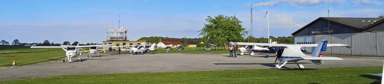 Haderslevflyveklub.dk  …..klubmøde hver mandag i sommertiden, se også kalenderen. Ingen landingsafgift ved besøg ved klubmøde.